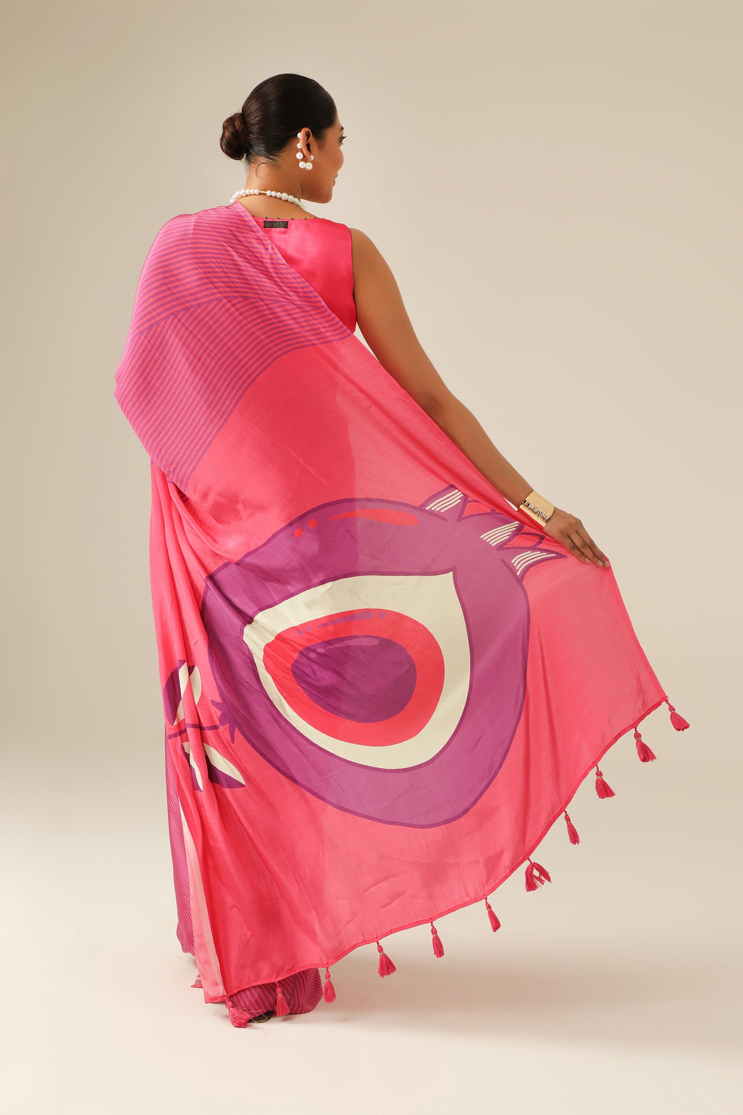 AMETHYST POMEGRANATE SAREE