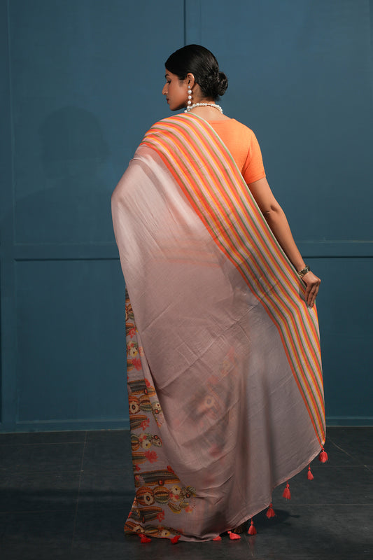 LILAC CACTI BLOOM SAREE