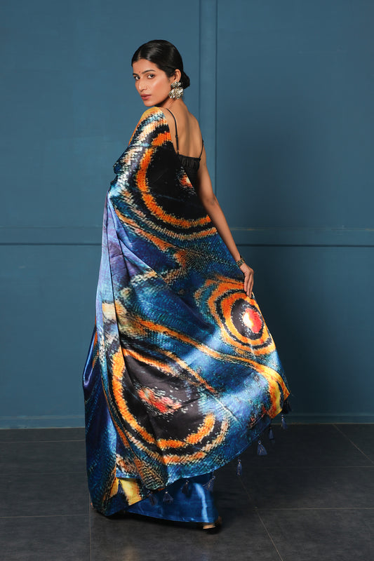 MIDNIGHT BUTTERFLY SAREE