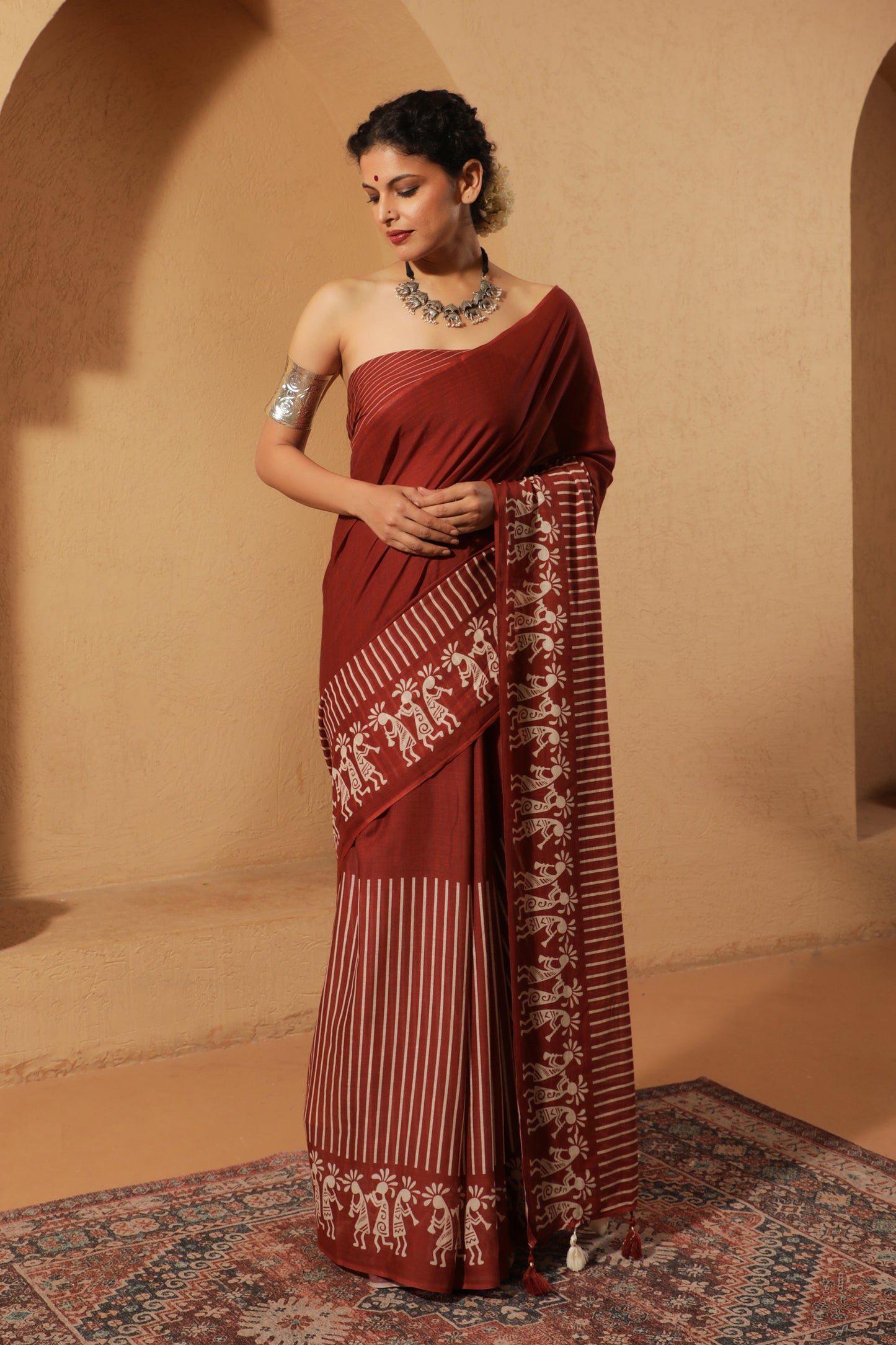 A DANCE OF EARTH SAREE