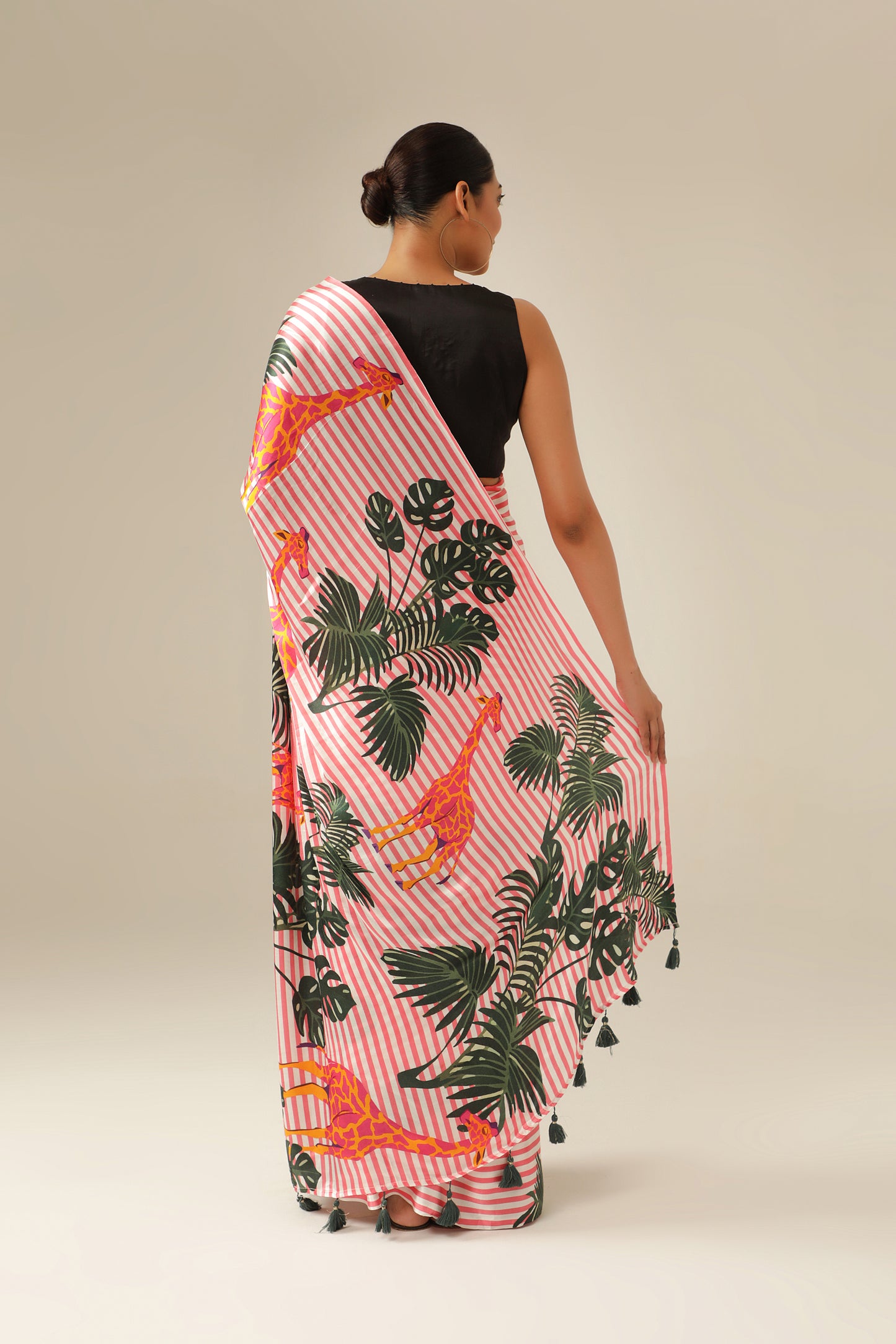 PINK SAFARI SAREE