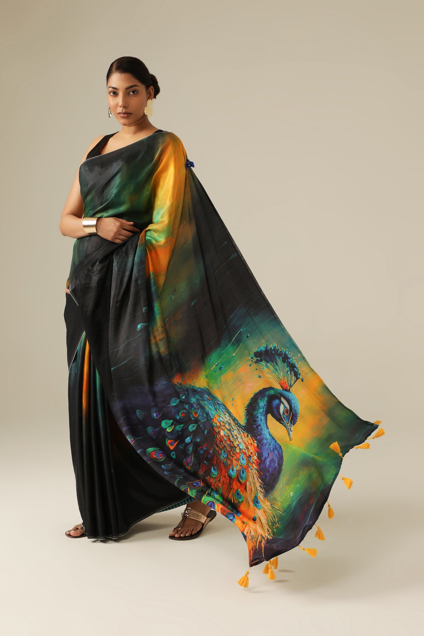 MAJESTIC PEACOCK SAREE