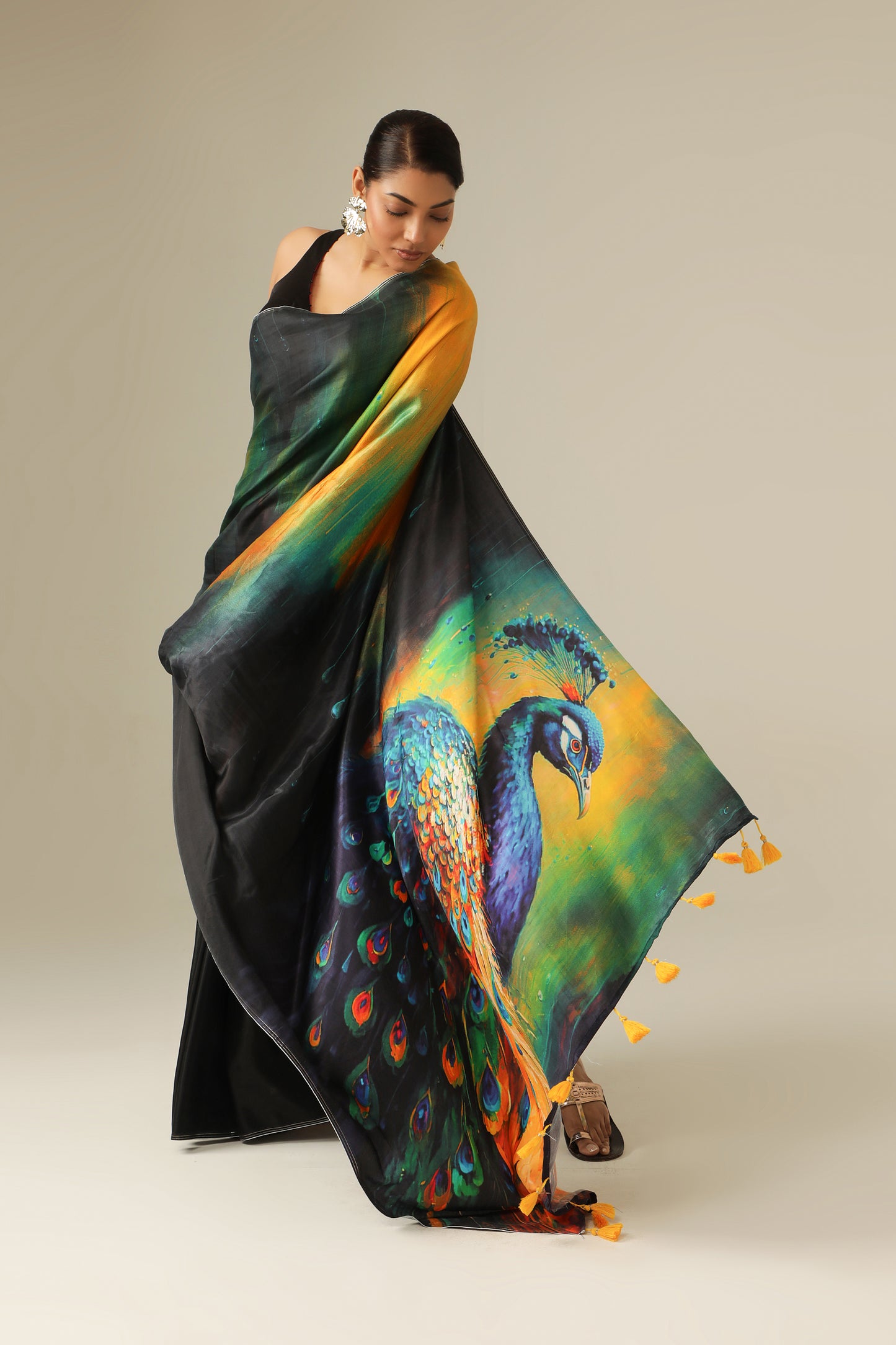 MAJESTIC PEACOCK SAREE