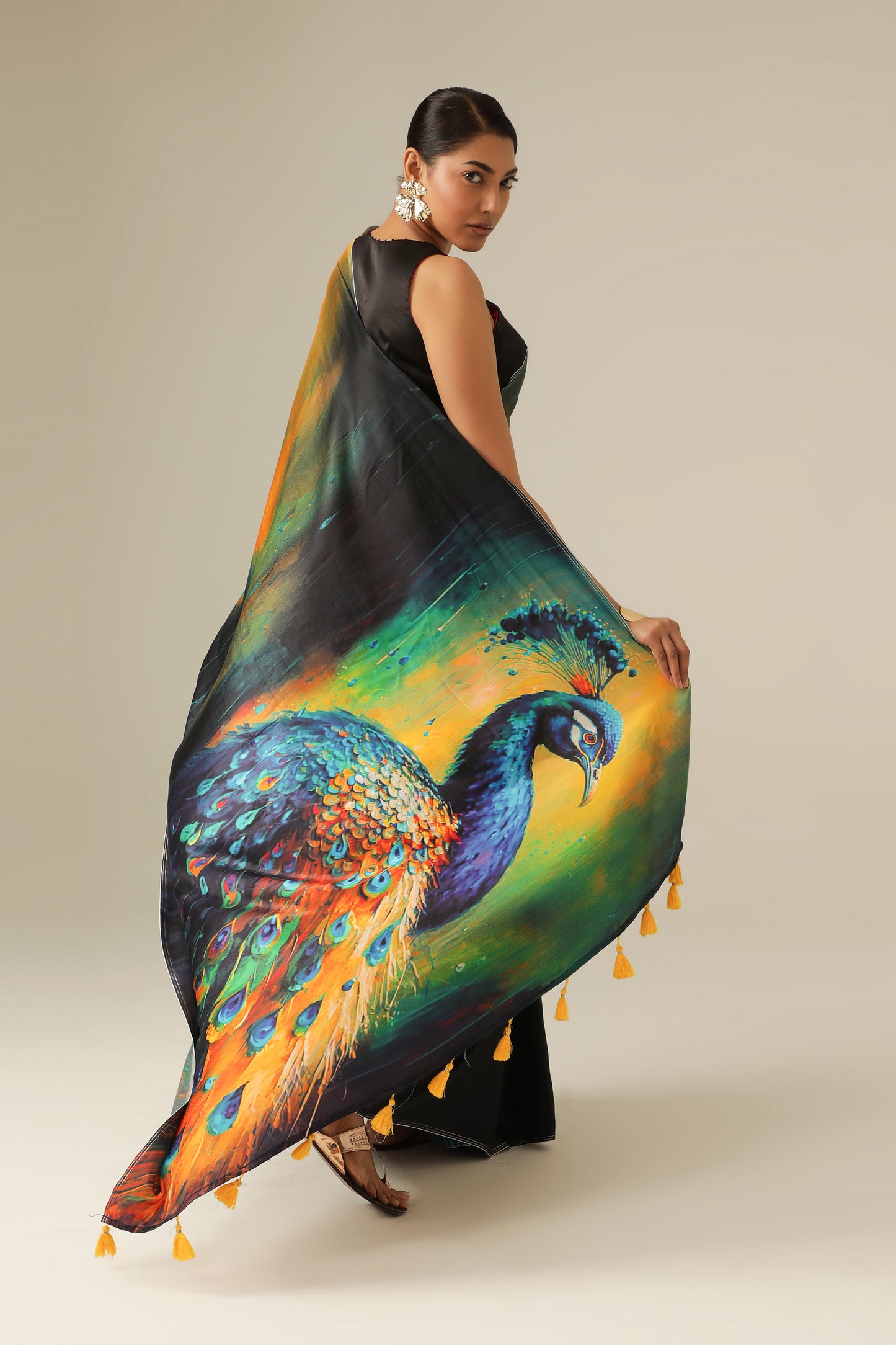MAJESTIC PEACOCK SAREE