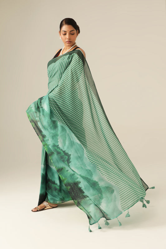 EMERALD MOUNTAIN SAREE