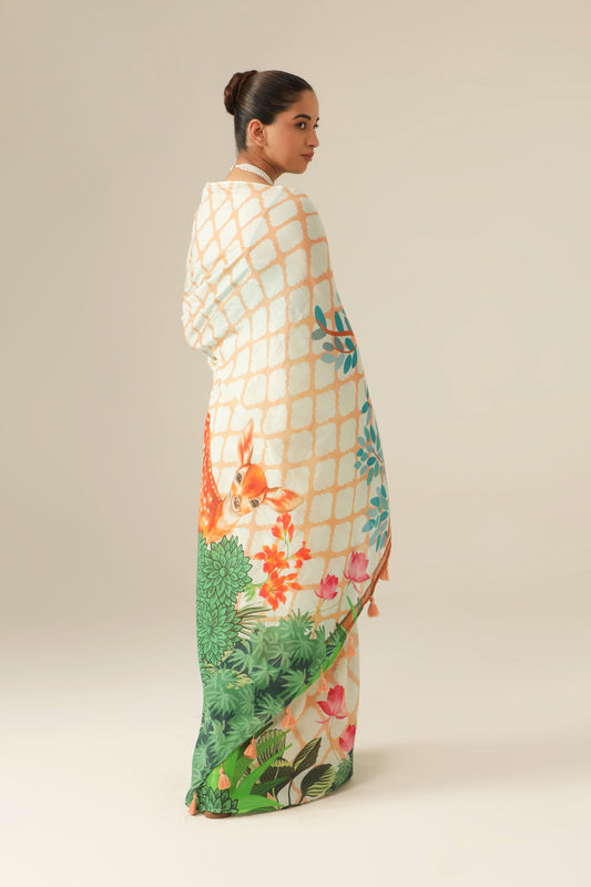 ENCHANTED FOREST SAREE