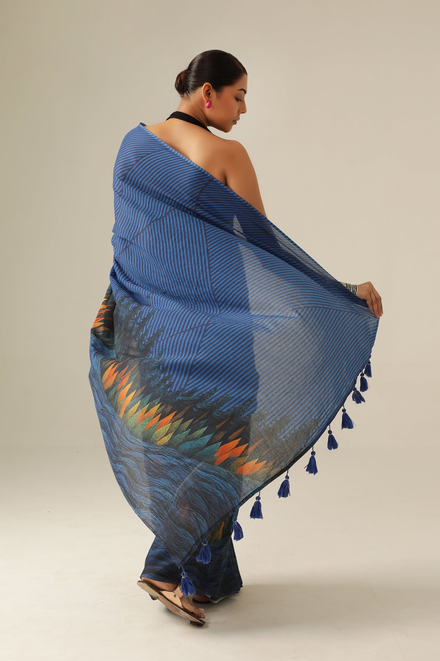 ABSTRACT HORIZON SAREE