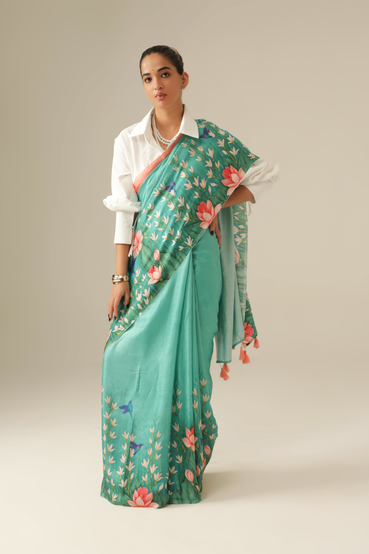 AQUA MEADOW SAREE