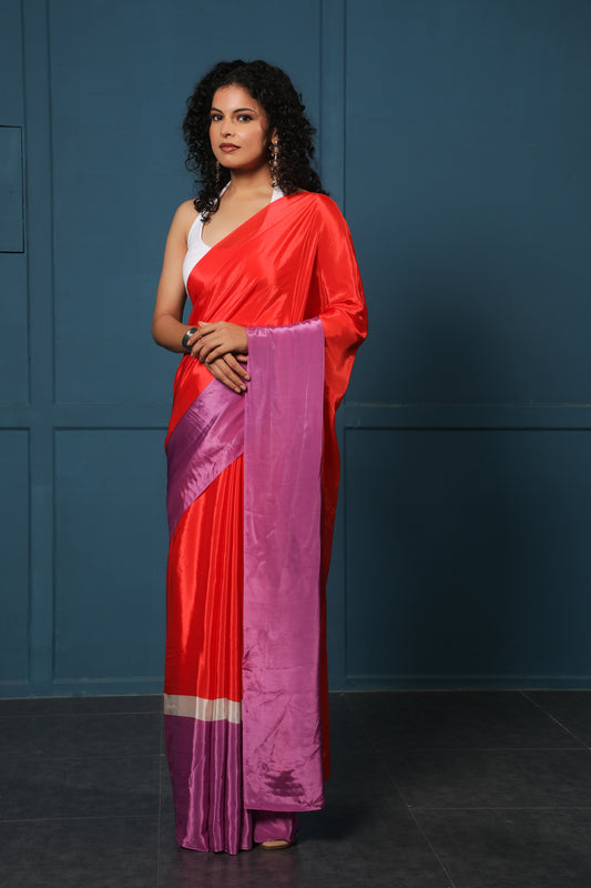 RUST ORCHID SAREE