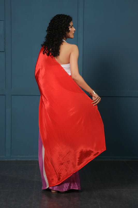RUST ORCHID SAREE
