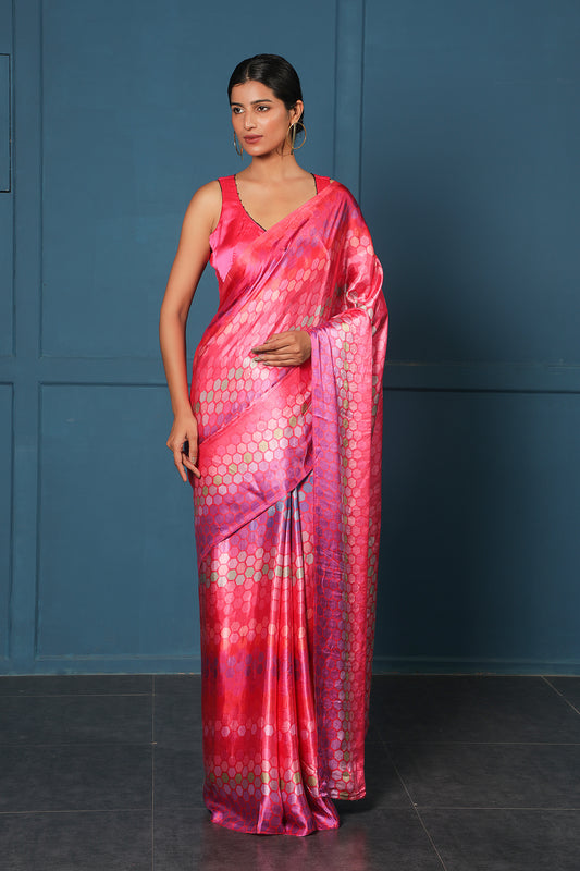FUCHSIA GLOW SAREE