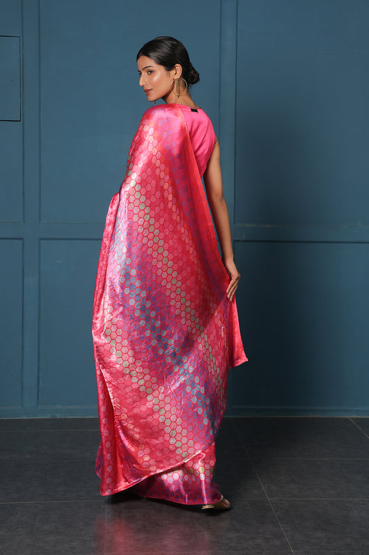 FUCHSIA GLOW SAREE