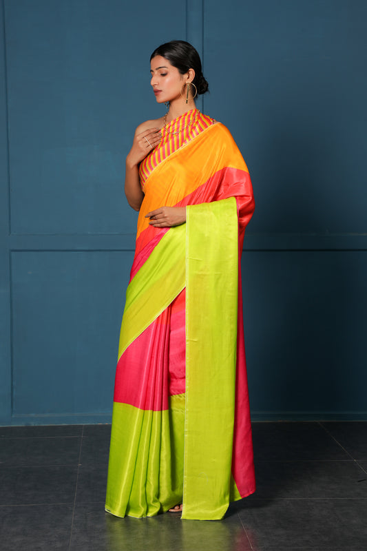NEON STRIPE SAREE