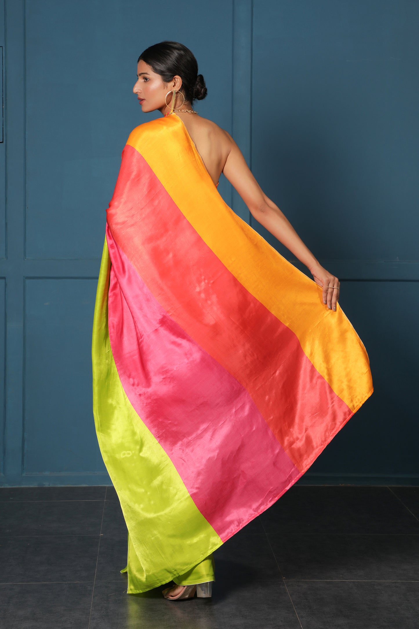 NEON STRIPE SAREE