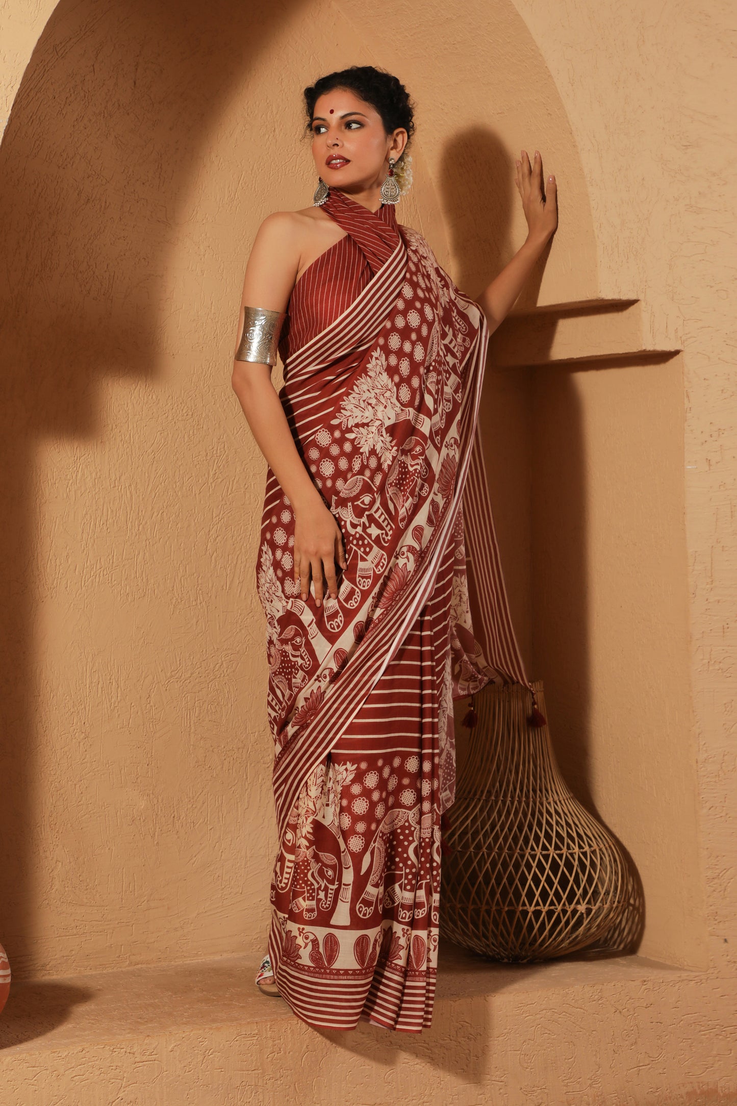 MITHILA GAJ BORDER SAREE