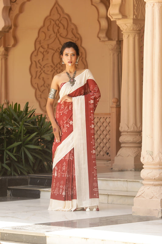 TRIBAL BORDER SAREE