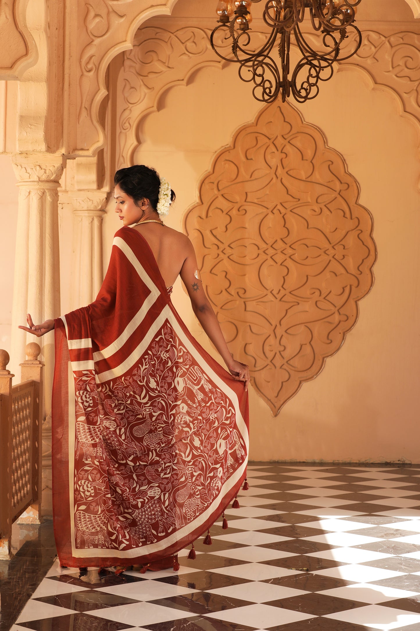 EARTHEN CANVAS SAREE