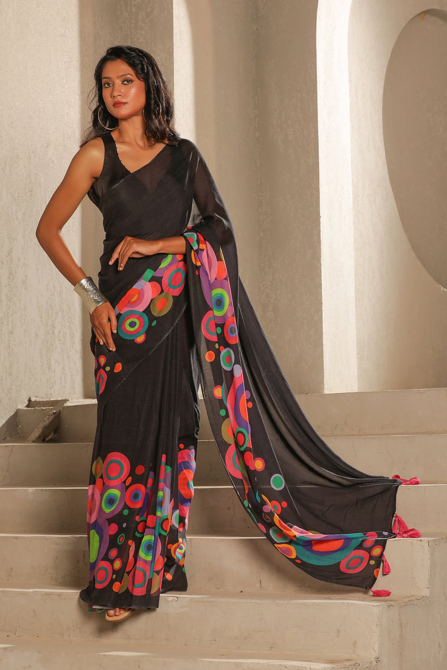 POLKA POP SAREE