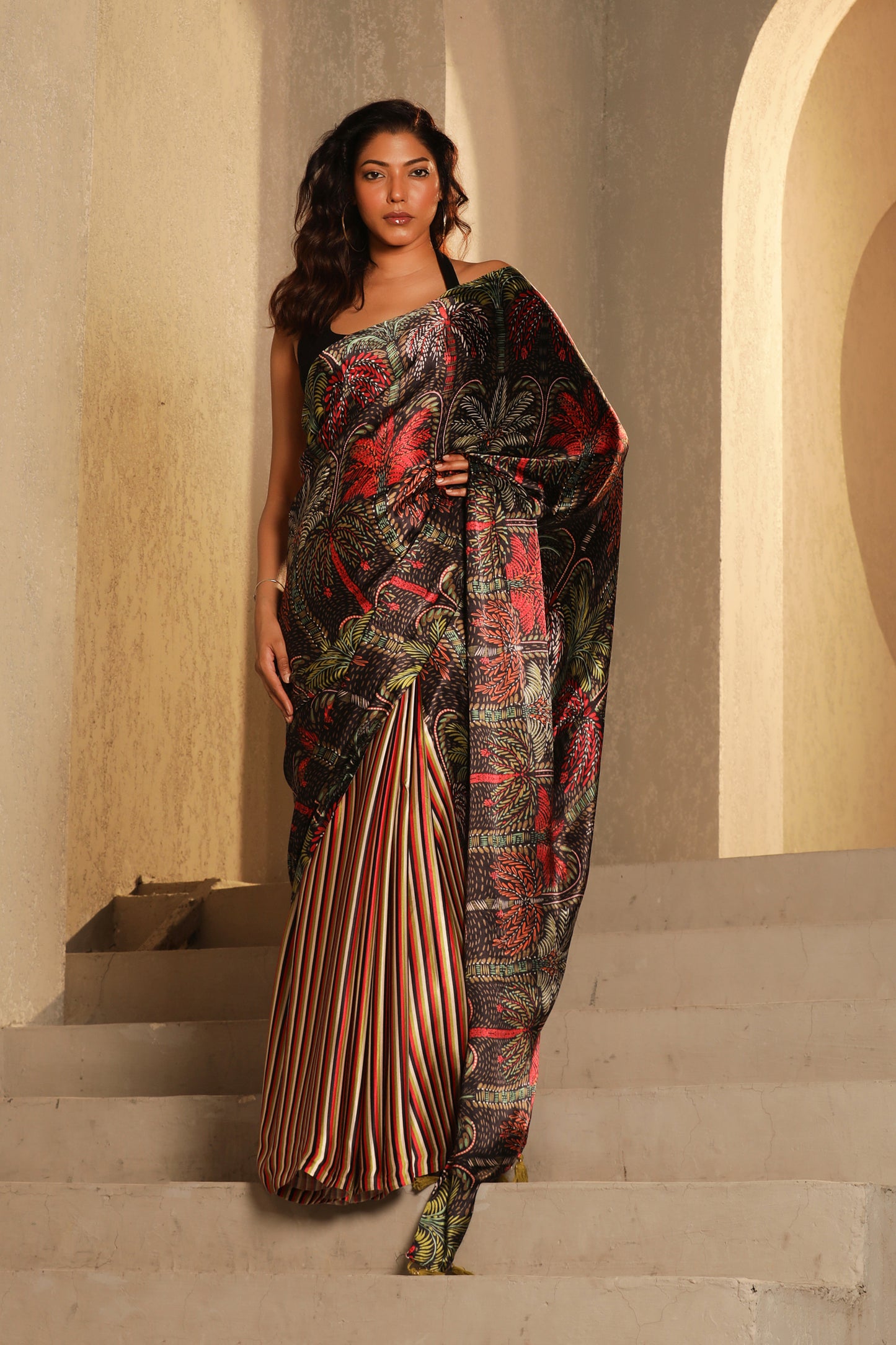 TROPICAL PALM SAREE